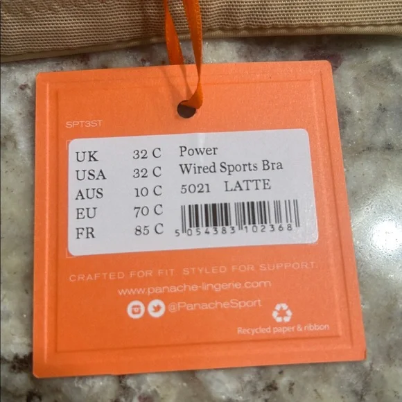 Panache Women's High Impact Underwire Sports Bra Size 32C - Picture 11 of 11